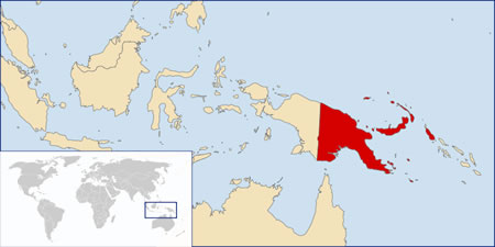 Papua new guinea map